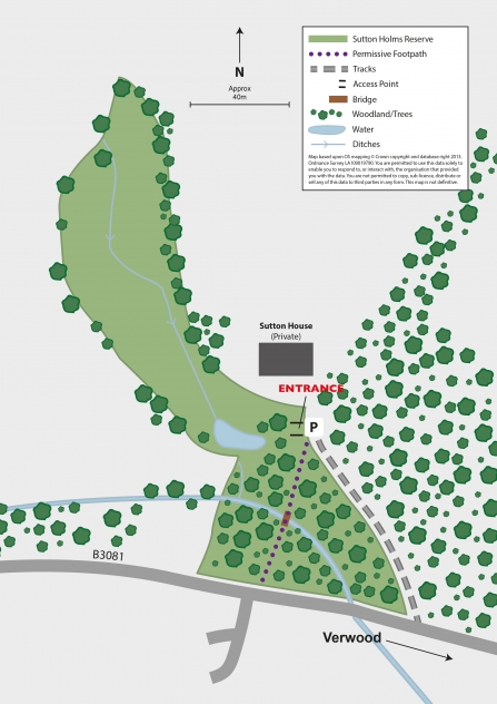 Sutton Holms Nature Reserve Map