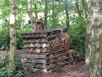 Example of a large bug hotel