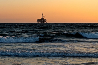 Oil Rig in Poole Bay