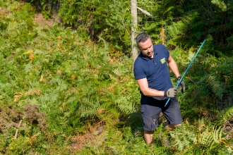 Conservation work on Brownsea Island © Damian Garcia