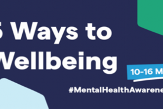 5 ways to wellbeing illustration for mental health awareness week 2021