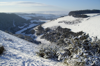 Fontmell Down in the snow