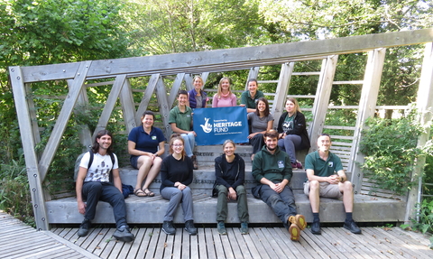 Wild Paths trainees at Kingcombe