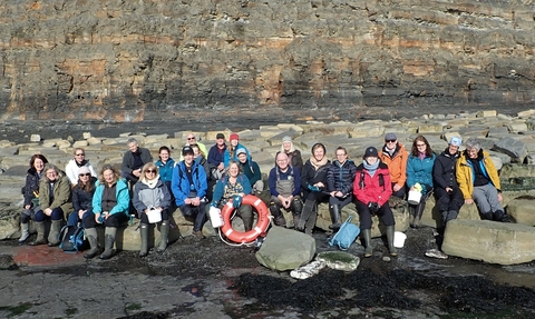 Marine survey volunteers