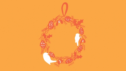 xmas wreath for birds