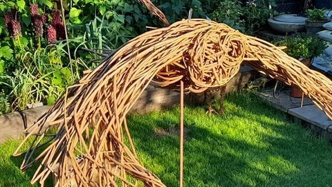 owl made of willow