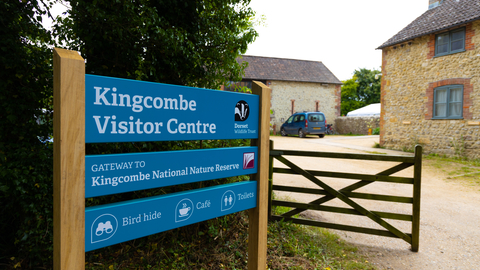 Kingcombe Visitor Centre signage 