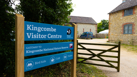 Kingcombe Visitor Centre signage