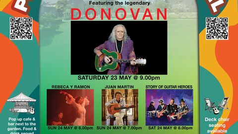 Poster with wording of festival