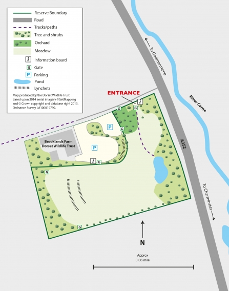 Brooklands Farm Nature Reserve Map