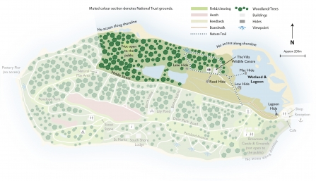 Brownsea Island Nature Trail Map
