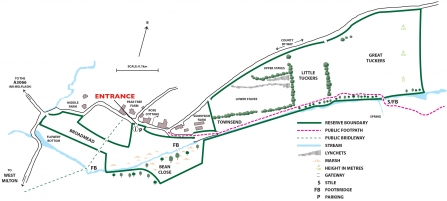 Loscombe Nature Reserve Map