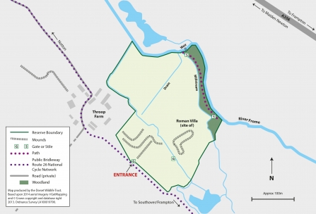Nunnery Mead Nature Reserve Map