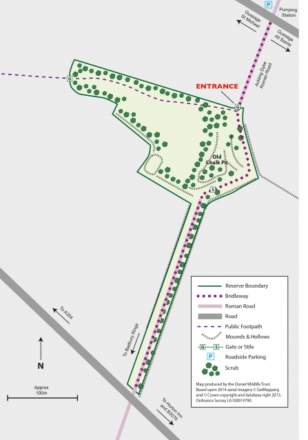 Sovell Down Nature Reserve Map