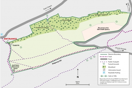 Stonehill Down Nature Reserve Map