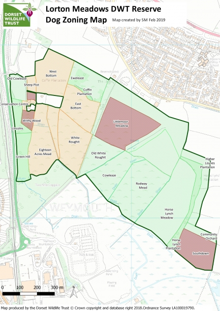 Lorton Meadows Dog Zoning Map 17a and 12a red