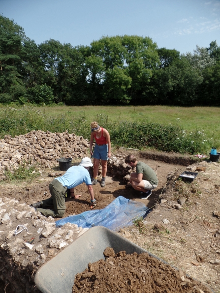 The dig site at Nunnery Mead © Jane Franklin 