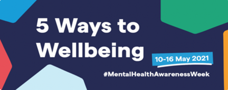 5 ways to wellbeing illustration for mental health awareness week 2021