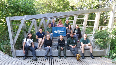 Wild Paths trainees at Kingcombe