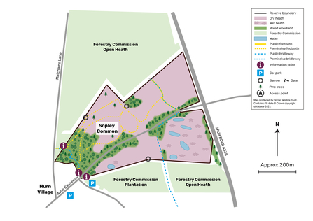 Sopley Common reserve map