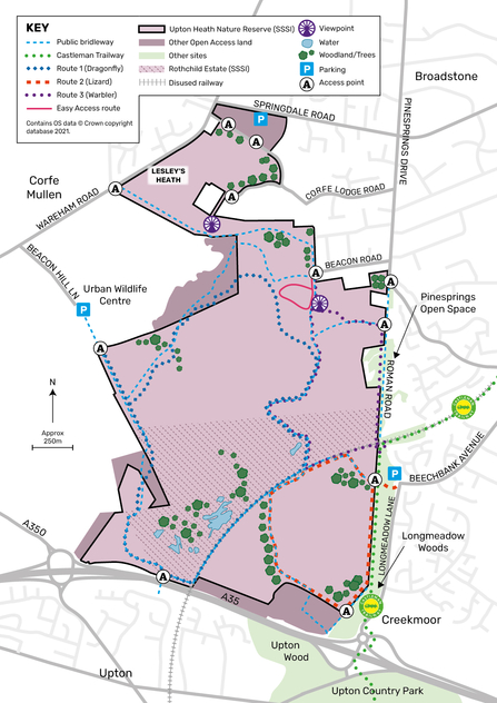 Map of Upton Heath 2022