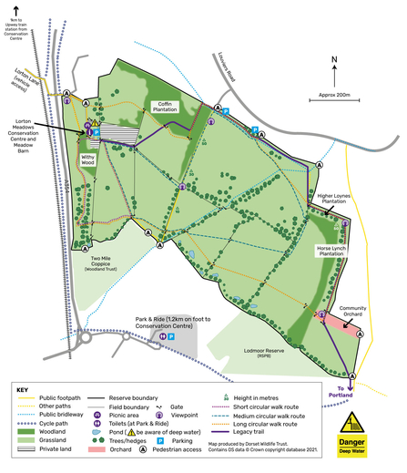 Reserve map for Lorton Meadows