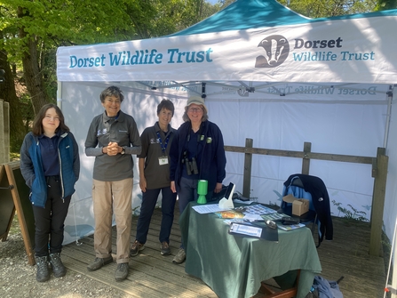 Brownsea volunteers help to greet visitors and provide advice on how to get a great wildlife experience.