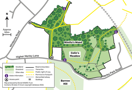 Happy Bottom nature reserve map 2023