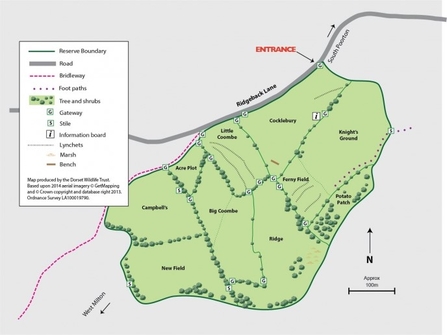 South Poorton reserve map
