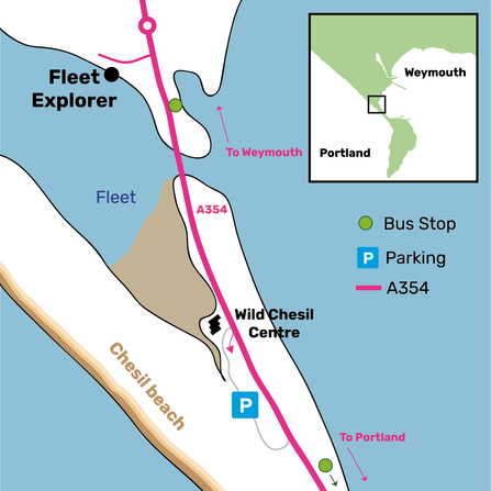 Map of Chesil beach
