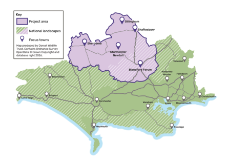 Nature Connection North Dorset map