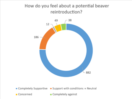 Piechart showing results