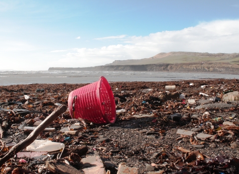 Plastic at Kimmeridge © Julie Hatcher