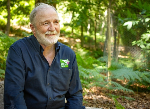 George McGavin on Brownsea by Richard Budd