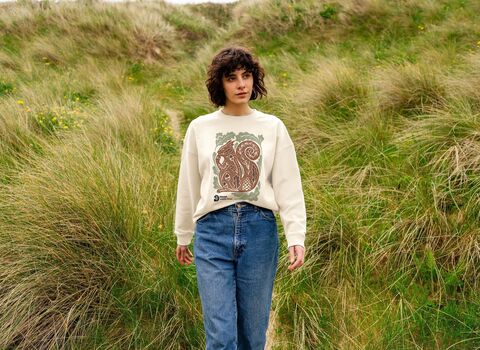 Teemill red squirrel top